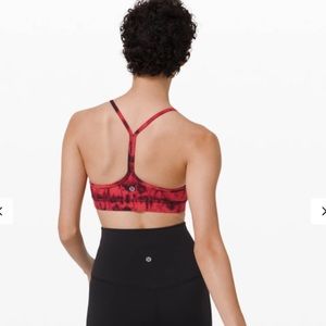 Lululemon FLOW Y BRA game day red